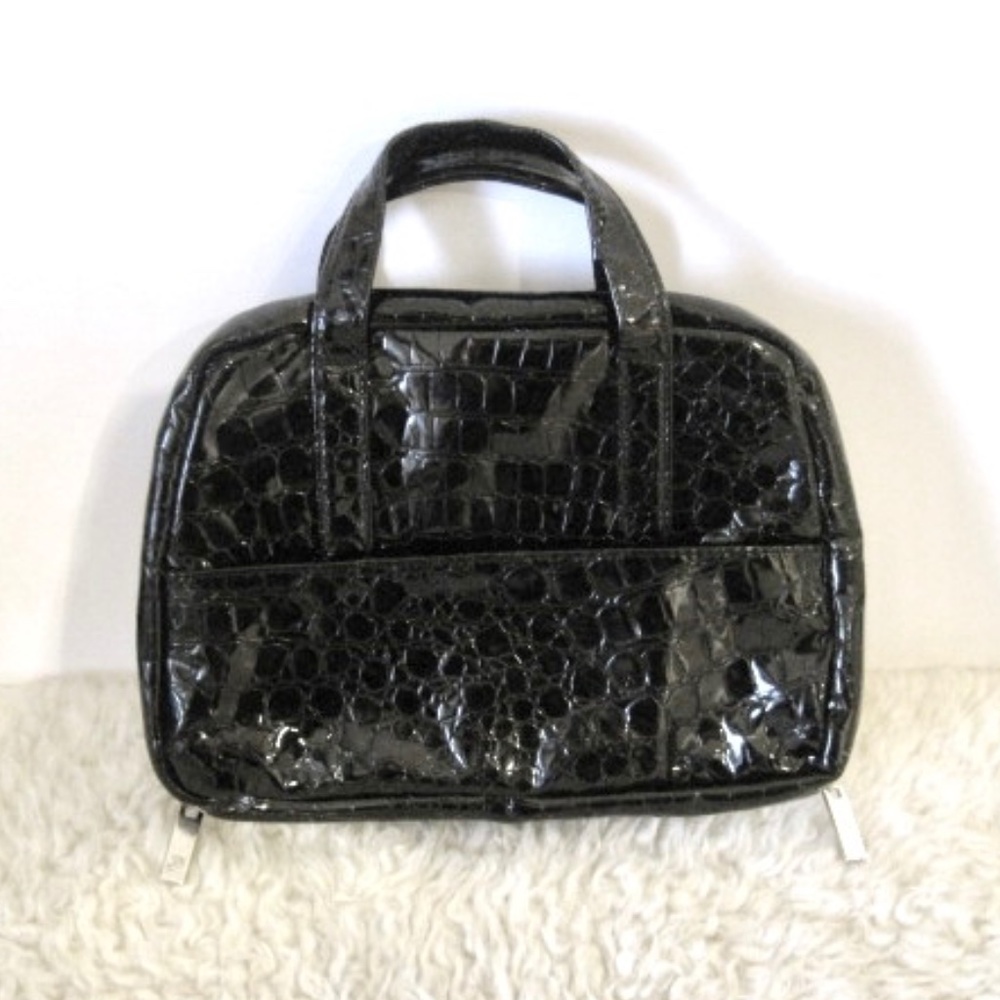 Lancome Croc Embossed Cosmetic Bag